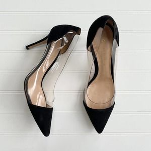 Gianvito Rossi Plexi Pumps Black Clear PVC